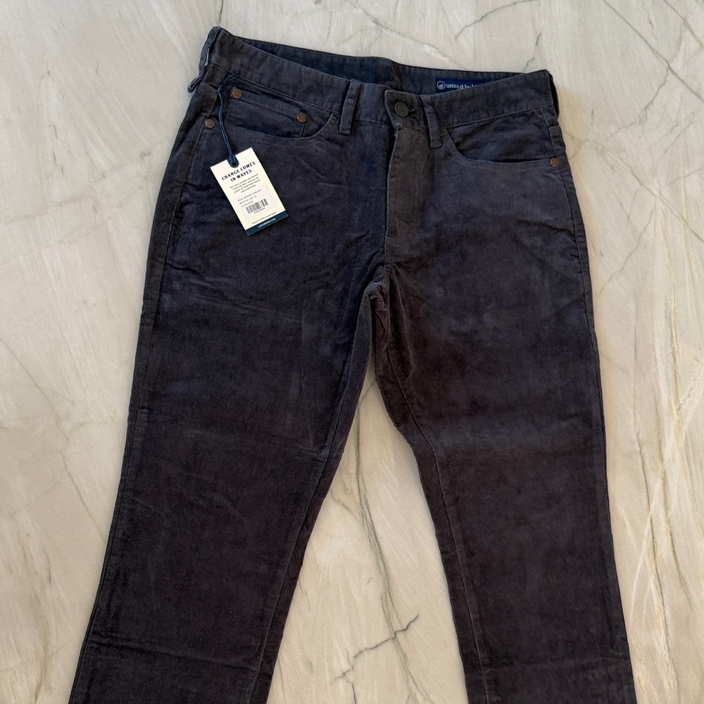 United By Blue Men's Corduroy Pants - Charcoal
